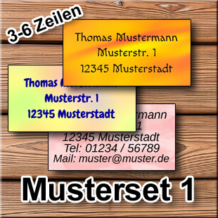Musteraufkleber
